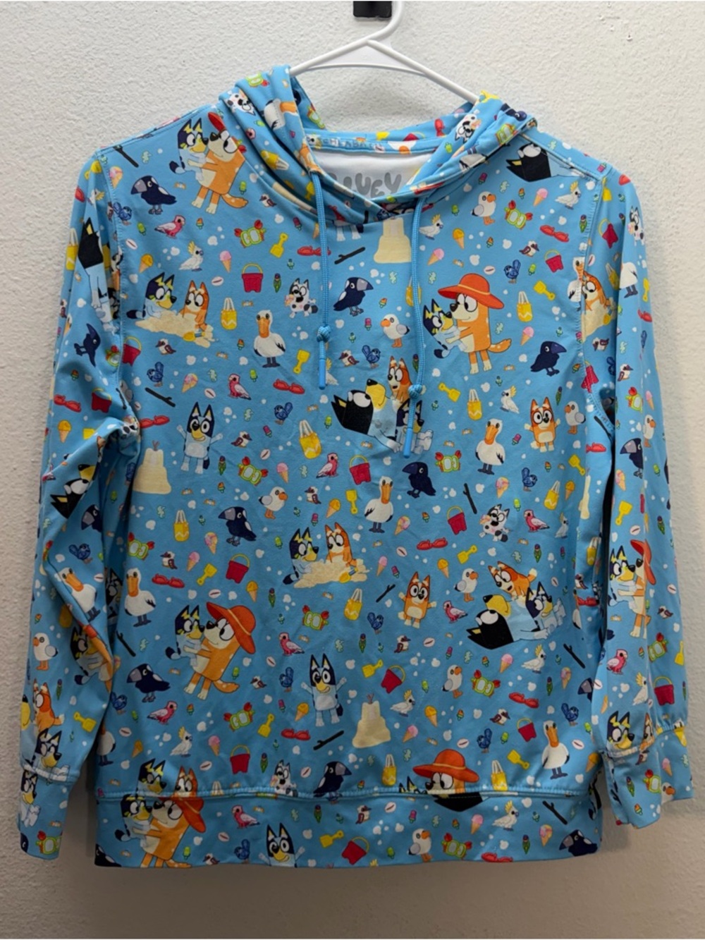 RSVLTS Bluey Hoodie sweatshirt kids size medium all over print lounge